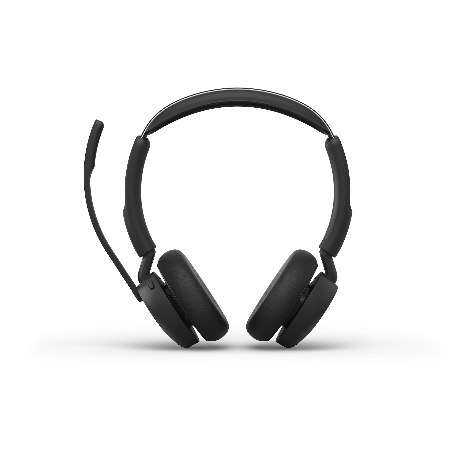 Jabra Evolve3 45 — lekkie słuchawki nauszne z mikrofonem na wysięgniku, ujęcie studyjne